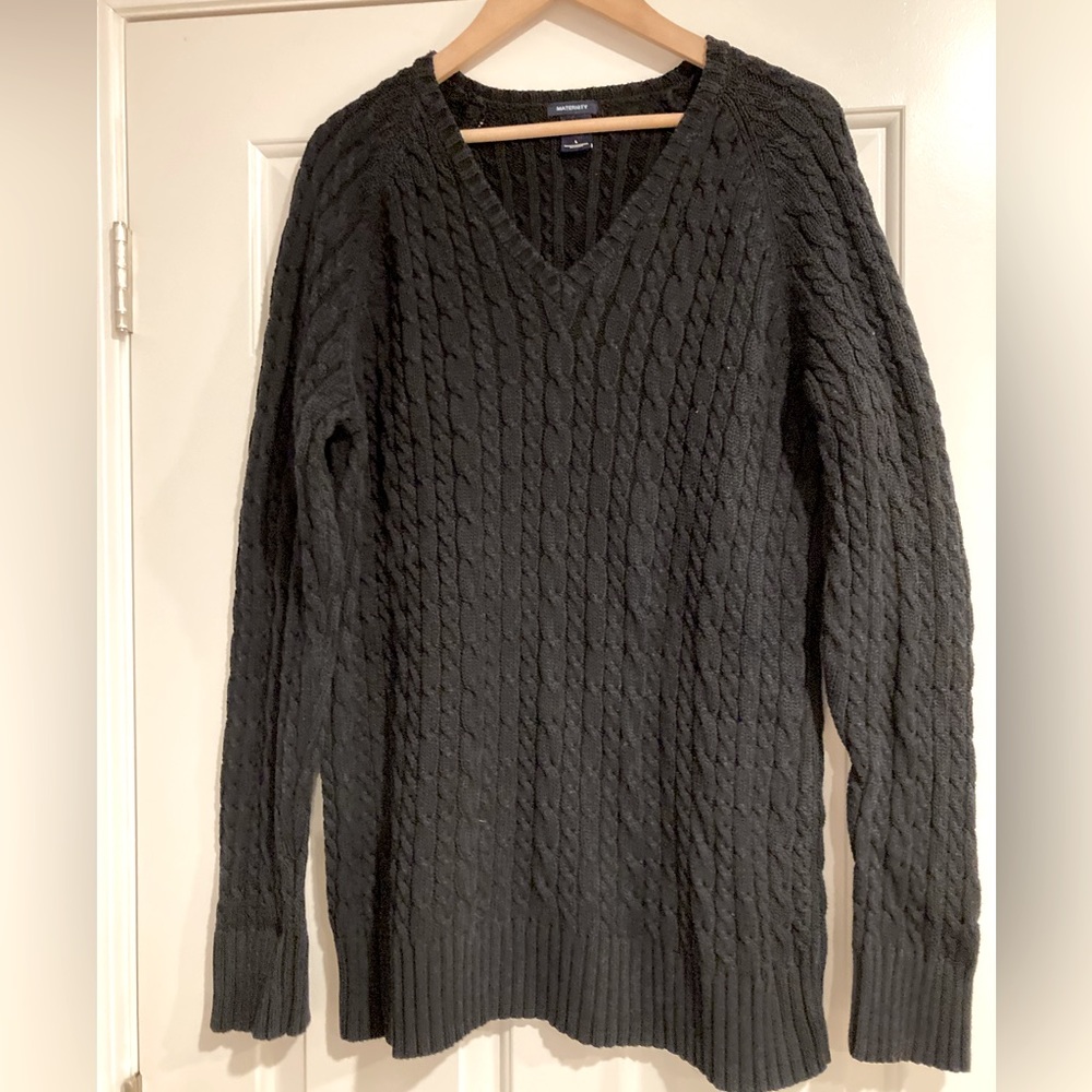 Gap Cable Knitted Maternity Sweater L